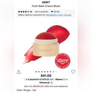 Merit flush balm cream blush - rouge